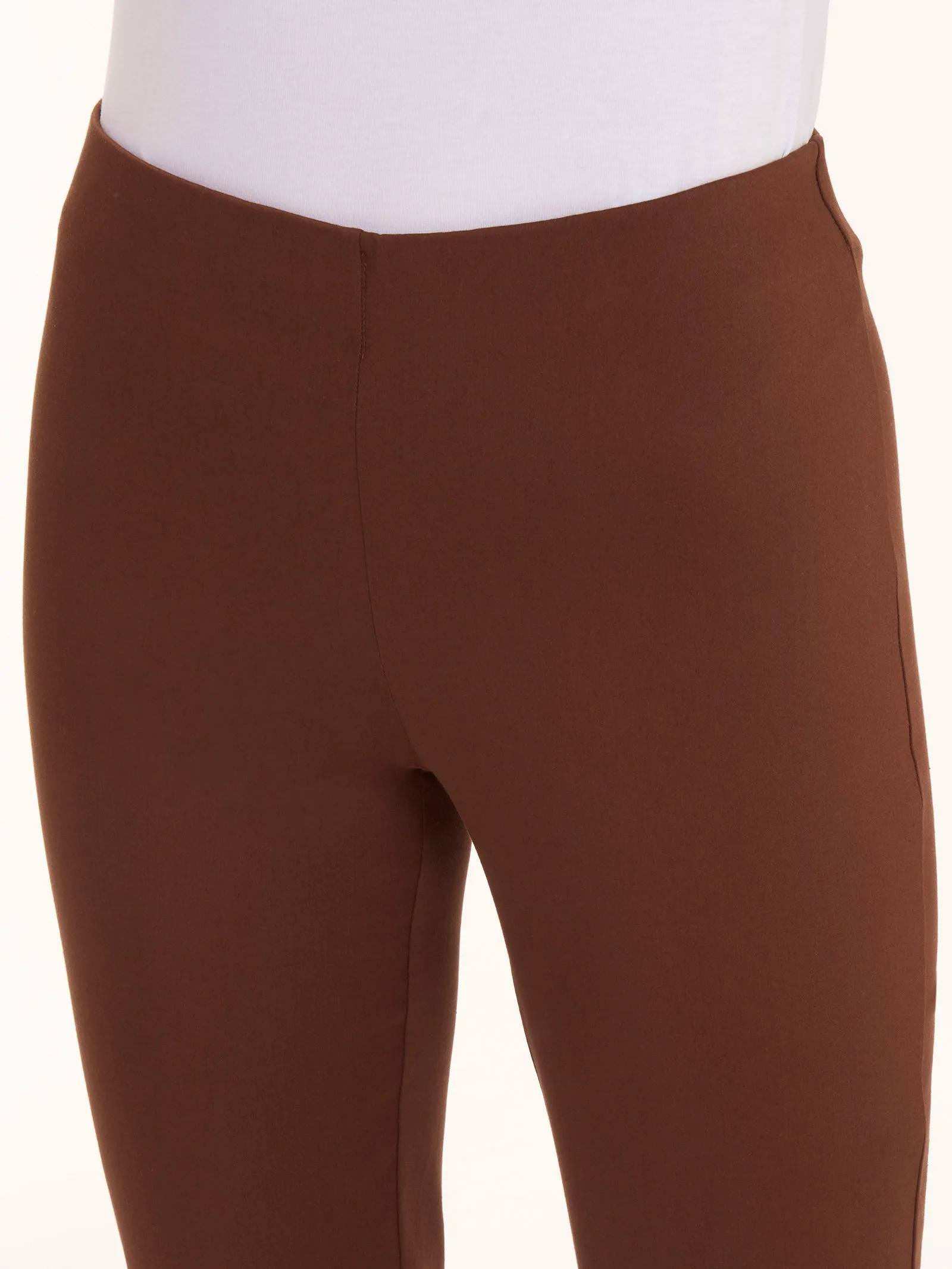 Pantalone a sigaretta in Satin Power - Cappuccino