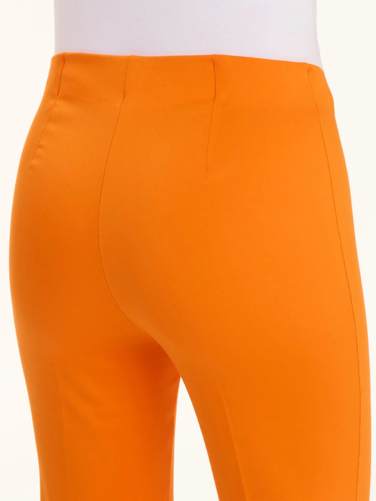 Pantalone a sigaretta in Satin Power - Persimmon Orange