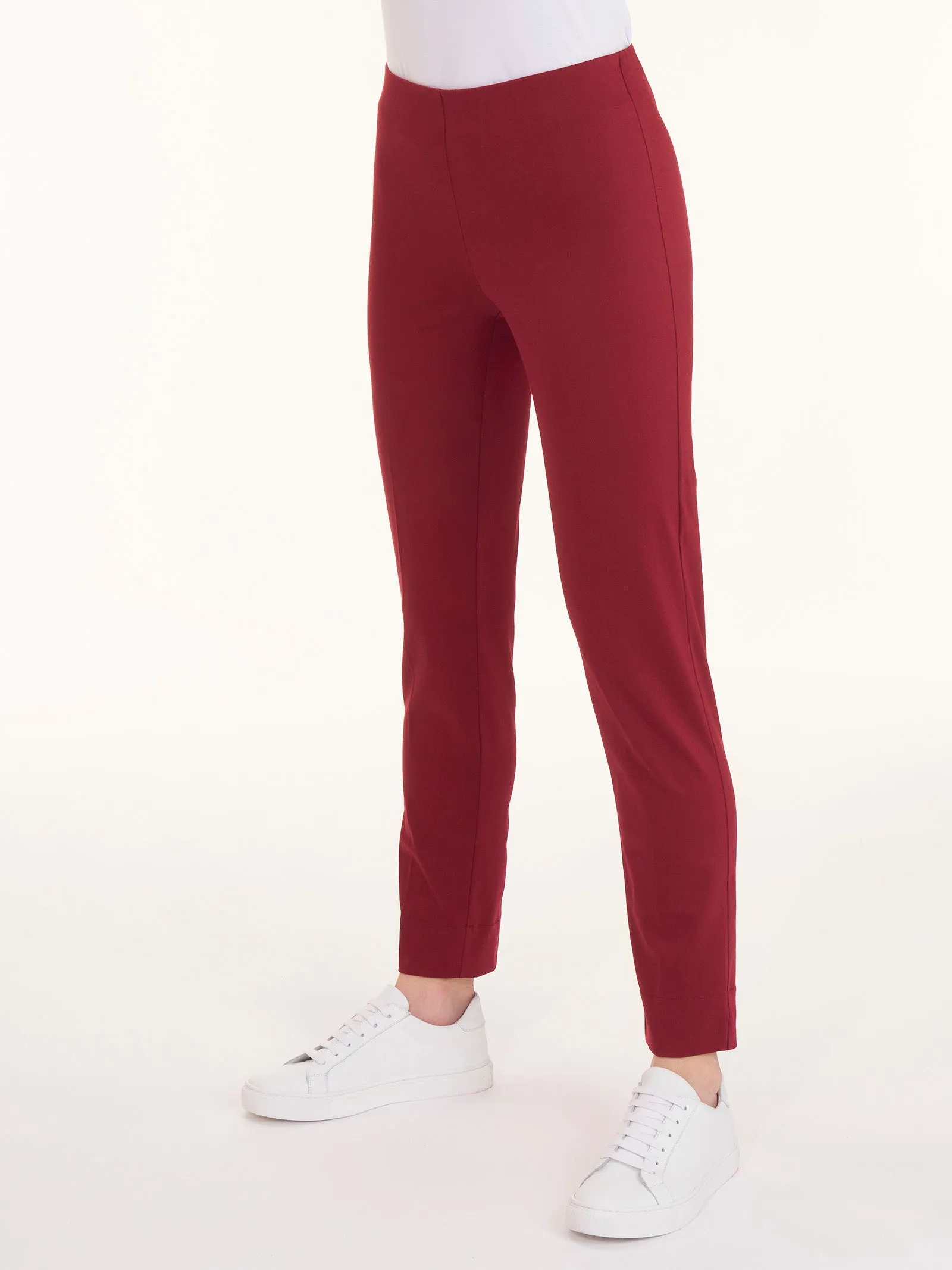 Pantalone a sigaretta in Satin Power - Tibetan Red