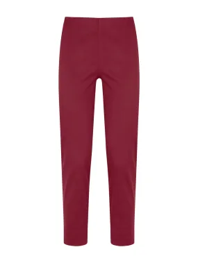 Pantalone a sigaretta in Satin Power - Tibetan Red