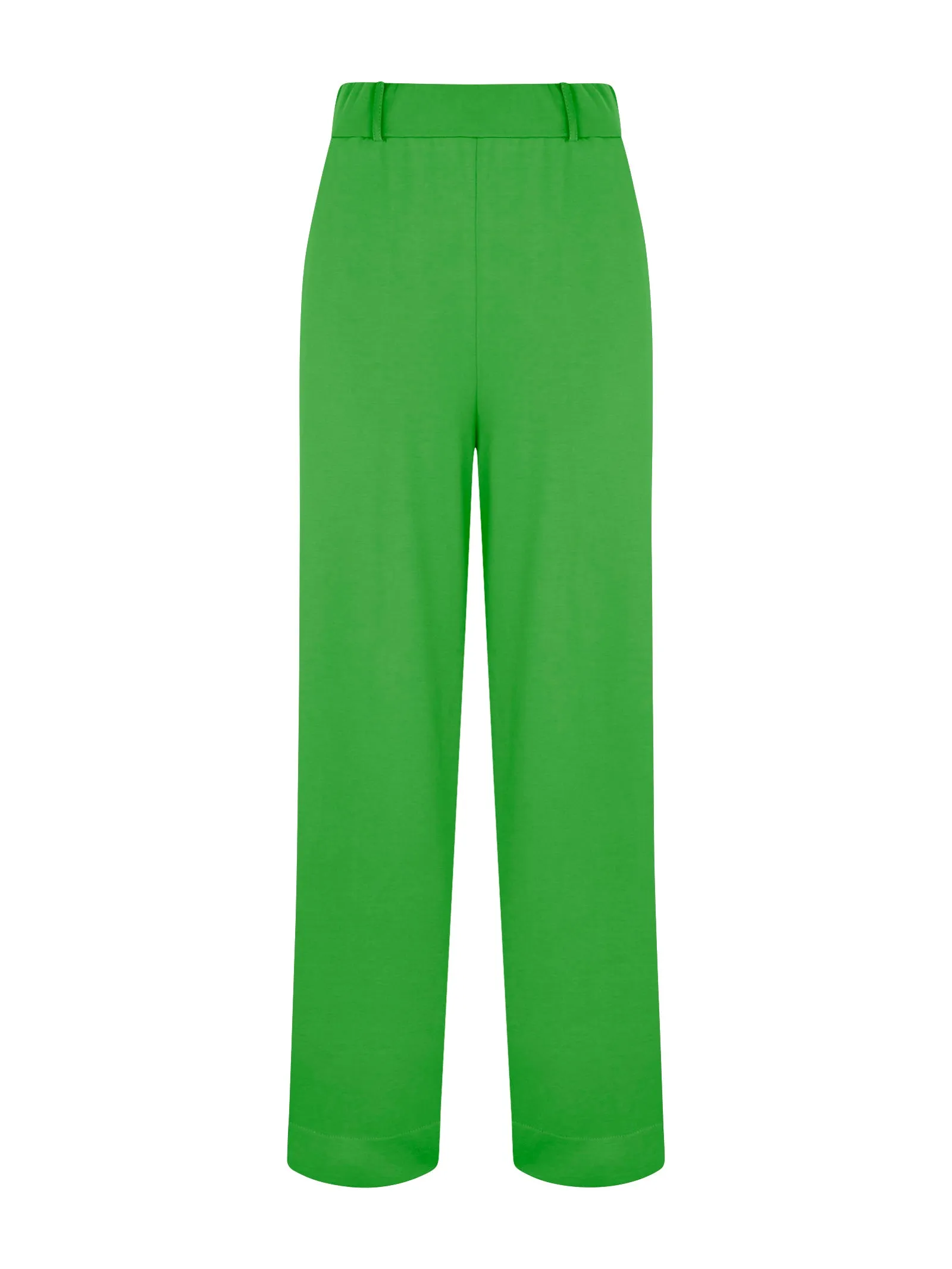 Pantalone ampio alla caviglia con tasche in Compact Light - Classic Green