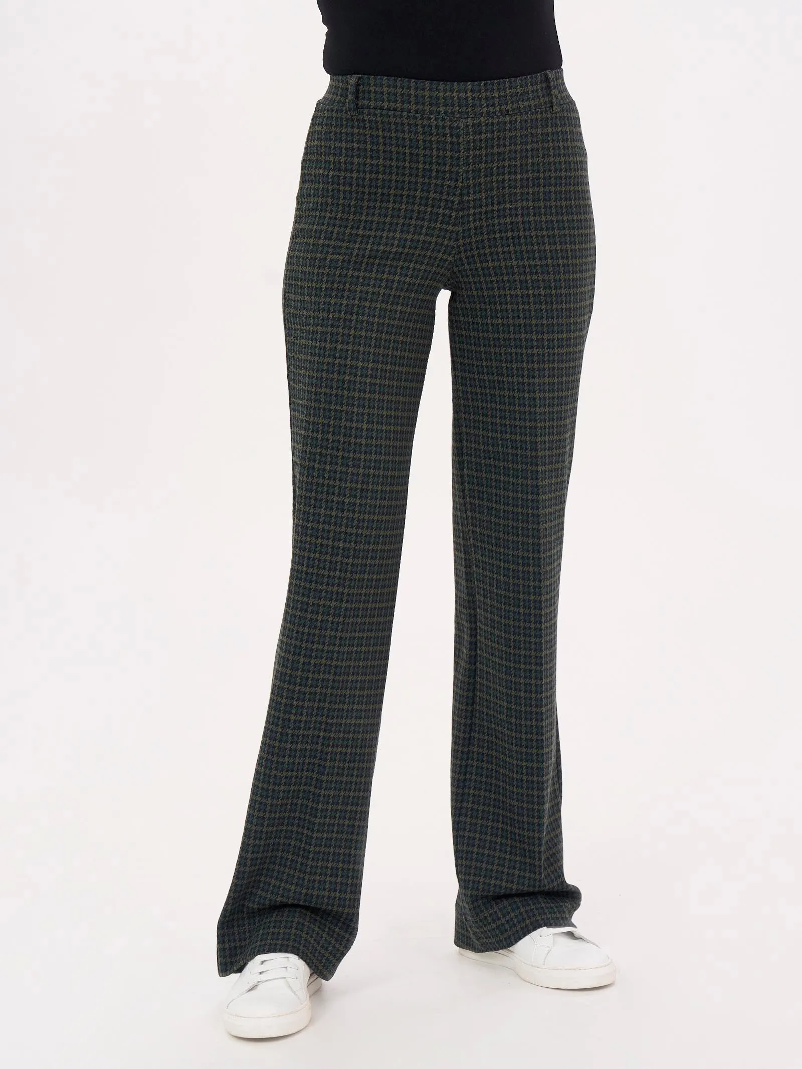 Pantalone ampio in tessuto Eco Jacquard - Fant. Kombu Green