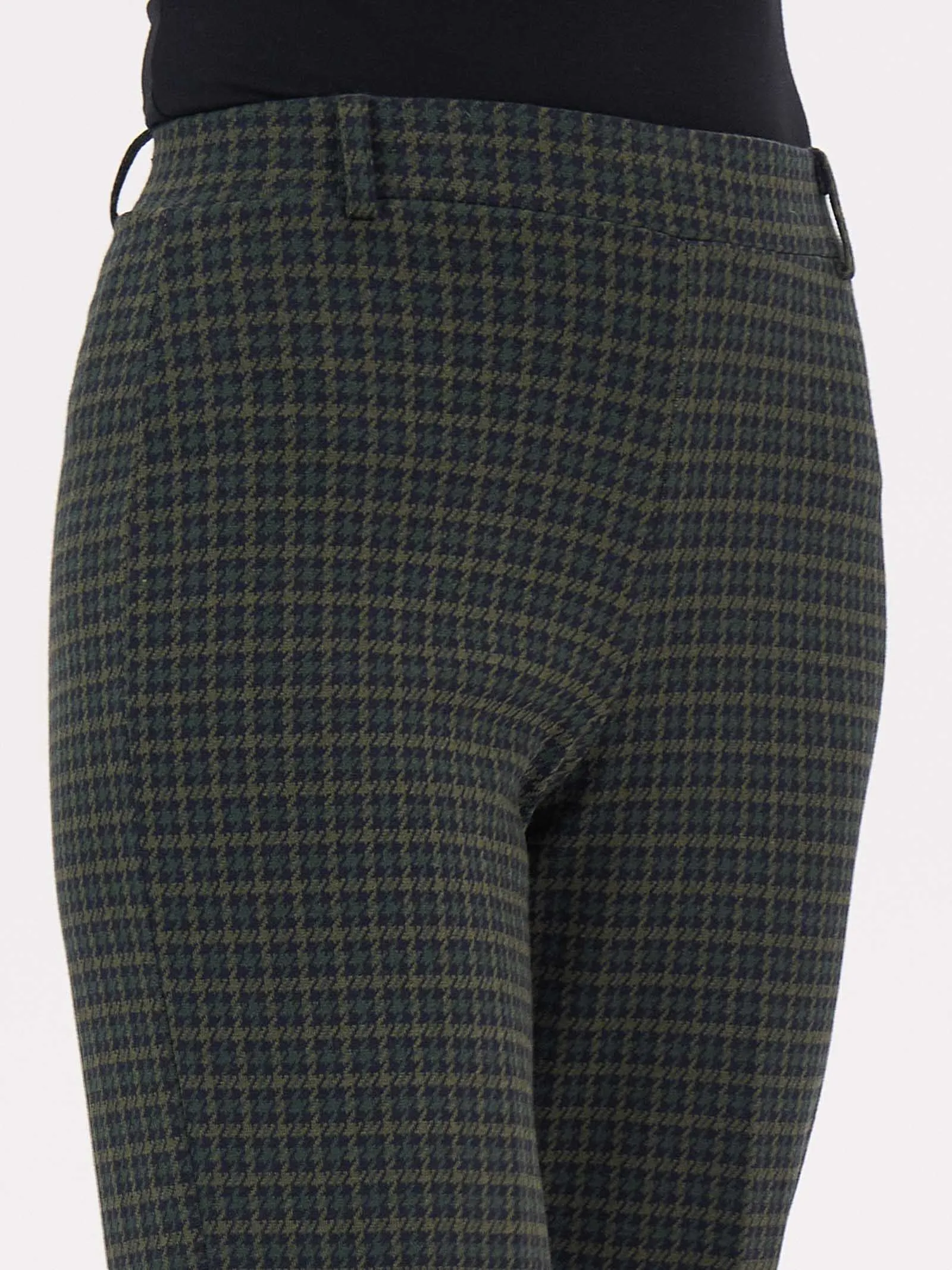 Pantalone ampio in tessuto Eco Jacquard - Fant. Kombu Green