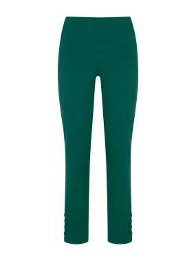 Pantalone Capri in Satin Power - Aventurine