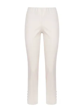 Pantalone Capri in Satin Power - Champignon