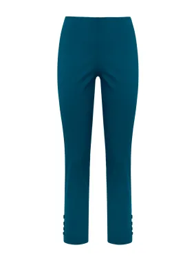 Pantalone Capri in Satin Power - Deep Lake