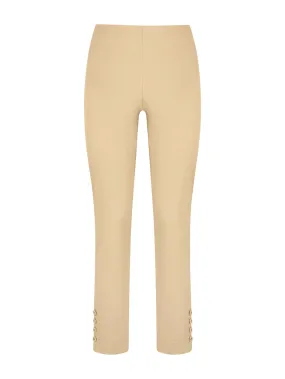 Pantalone Capri in Satin Power - Irish Cream