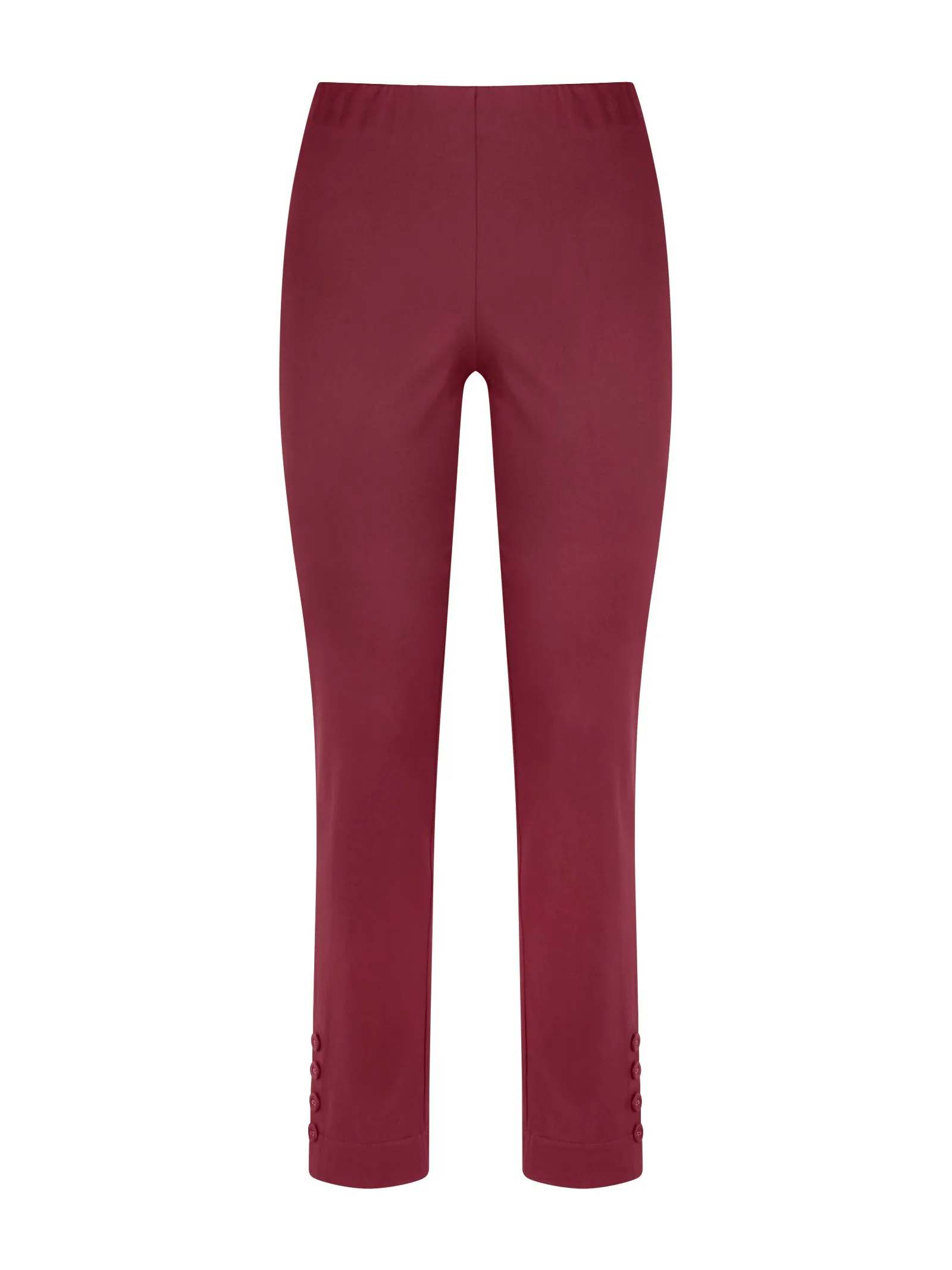 Pantalone Capri in Satin Power - Tibetan Red