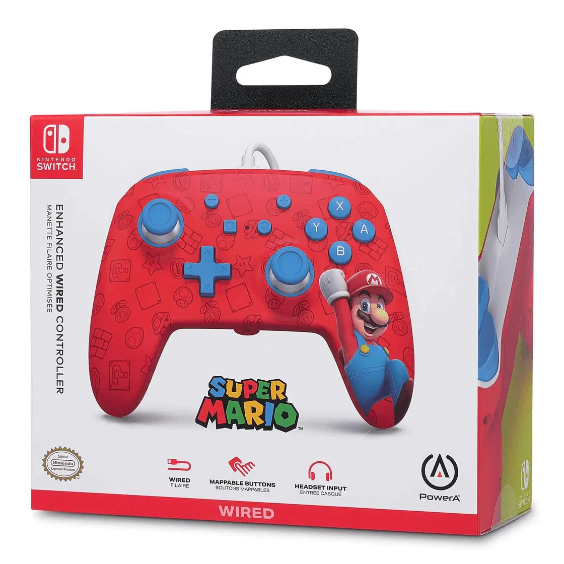 PowerA Enhanced Wired Controller for Nintendo Switch Woo-hoo! Mario