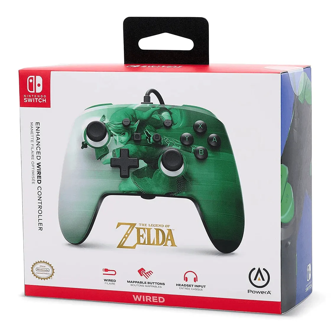 PowerA Enhanced Wired Controller for Nintendo Switch Zelda Heroic Link