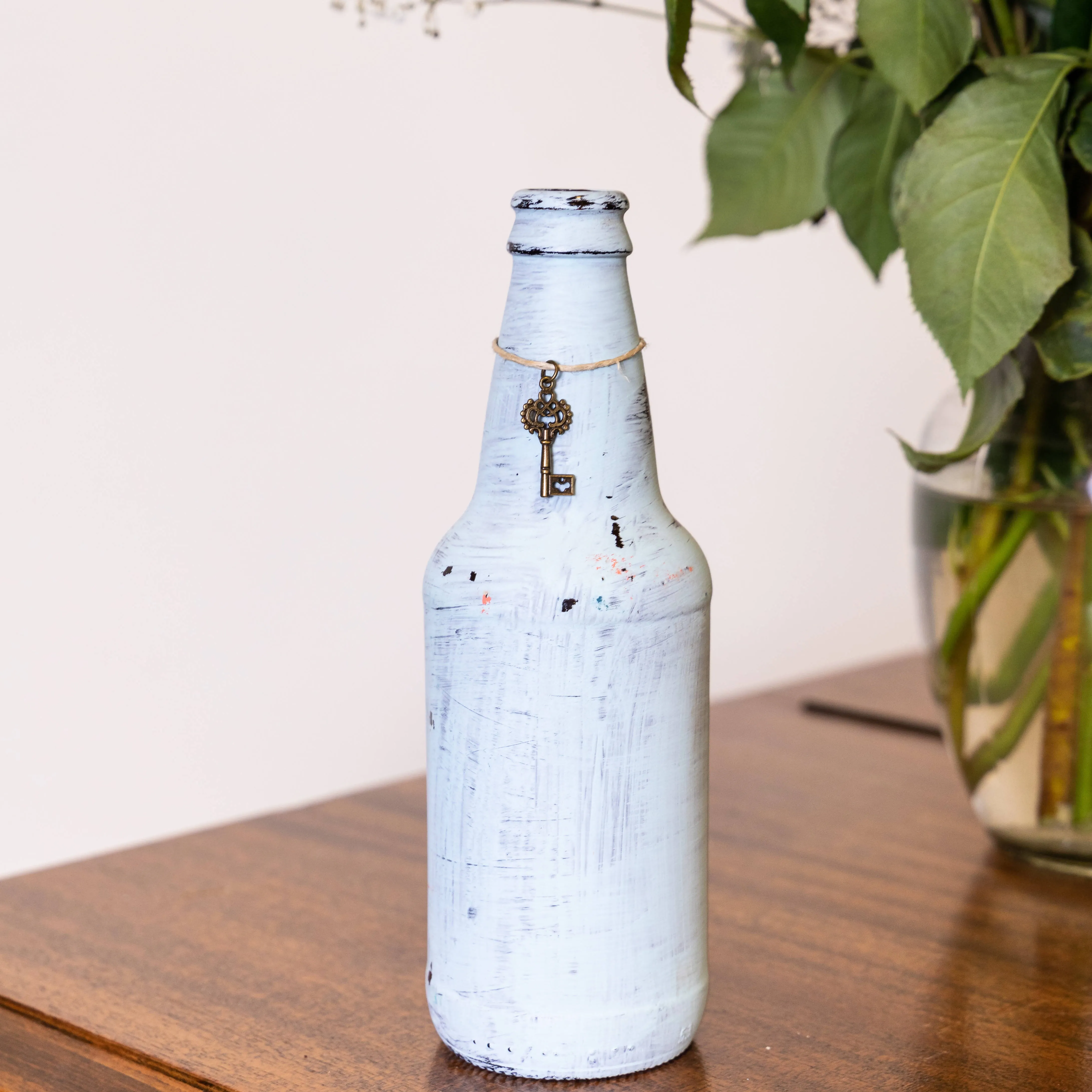 Retro Dame - Ice Blue Bottle Home Decor