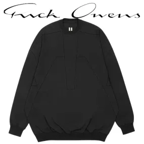 RICK OWENS  |Crew Neck Long Sleeves Plain Cotton Designers Sweatshirts