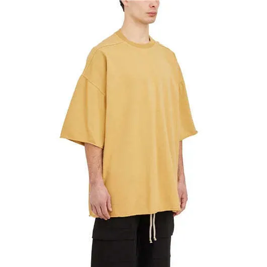 RICK OWENS  |Crew Neck Pullovers Unisex Street Style Plain Cotton