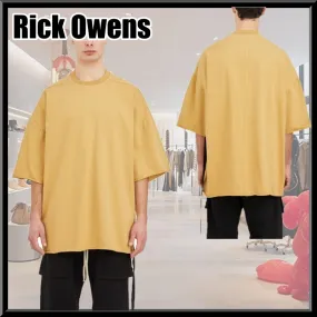 RICK OWENS  |Crew Neck Pullovers Unisex Street Style Plain Cotton