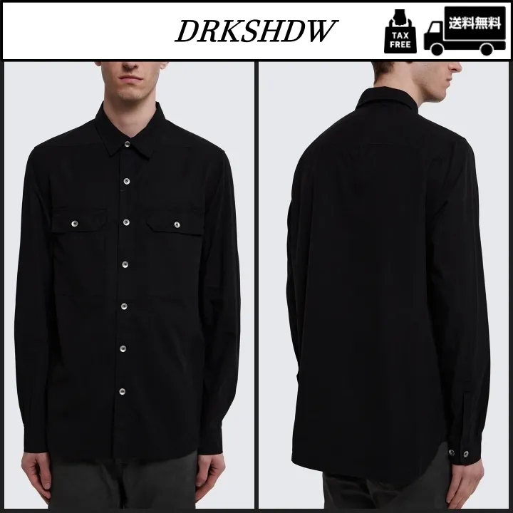 RICK OWENS  |Denim Cotton Designers Shirts