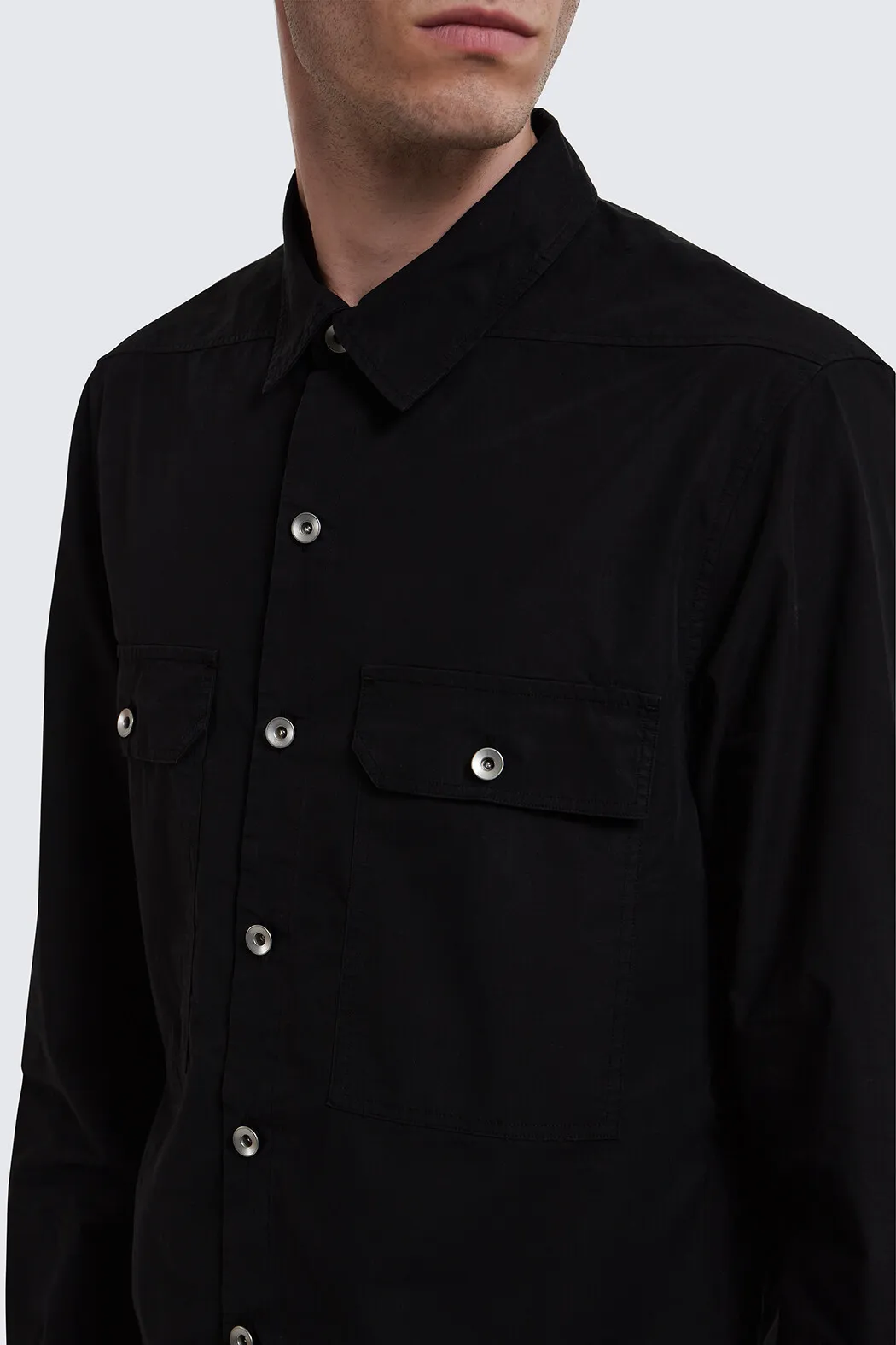 RICK OWENS  |Denim Cotton Designers Shirts