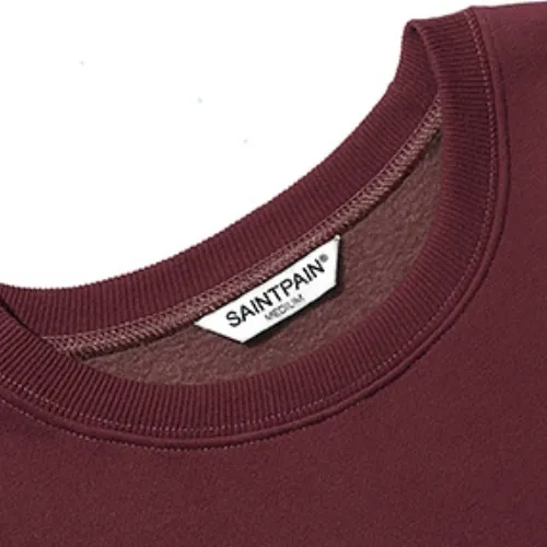 SAINTPAIN  |Unisex Street Style Long Sleeves Logo Sweatshirts