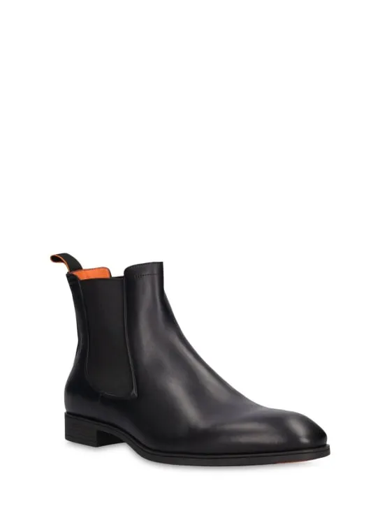 Santoni   Detoxify leather Chelsea boots 