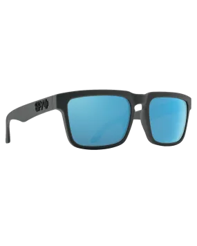 Spy Helm Soft Matte Dark Gray - Happy Gray Green Polar With Light Blue Spectra Mirror