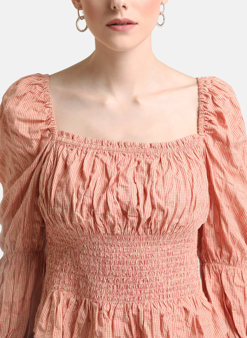 Square Neck Smocked Top