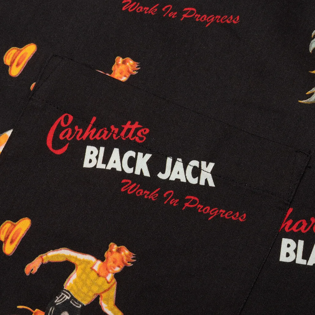 S/S Black Jack Shirt - Black Jack/Black