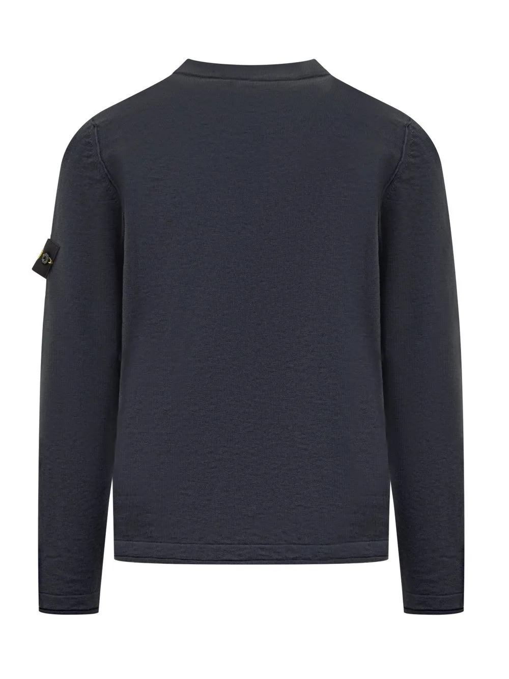 STONE ISLAND  |Crew Neck Long Sleeves Plain Cotton Logo Sweaters