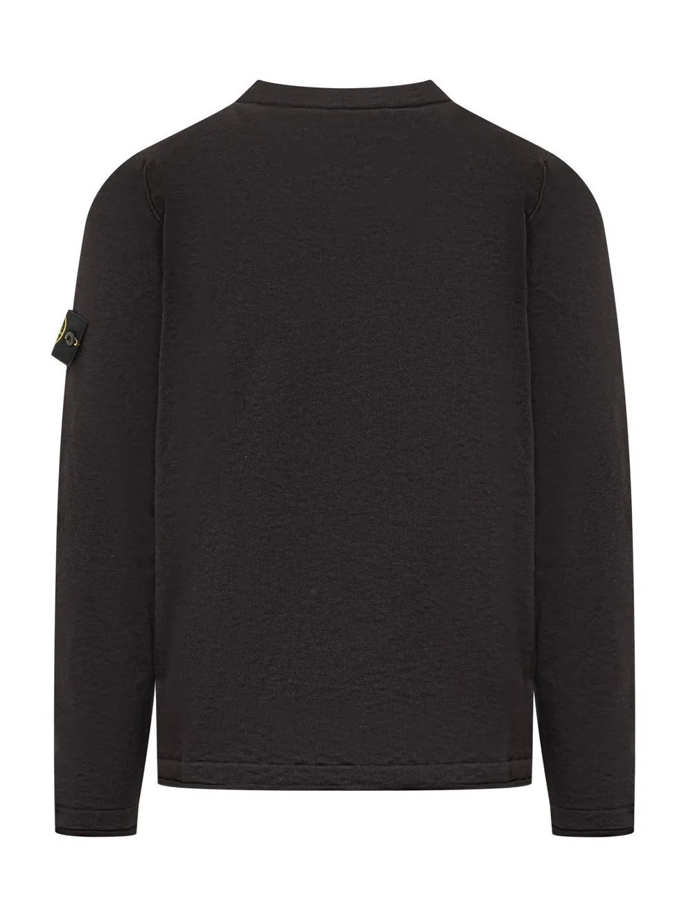 STONE ISLAND  |Crew Neck Long Sleeves Plain Cotton Logo Sweaters