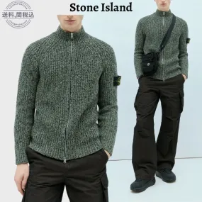 STONE ISLAND  |Long Sleeves Plain Logo Sweaters