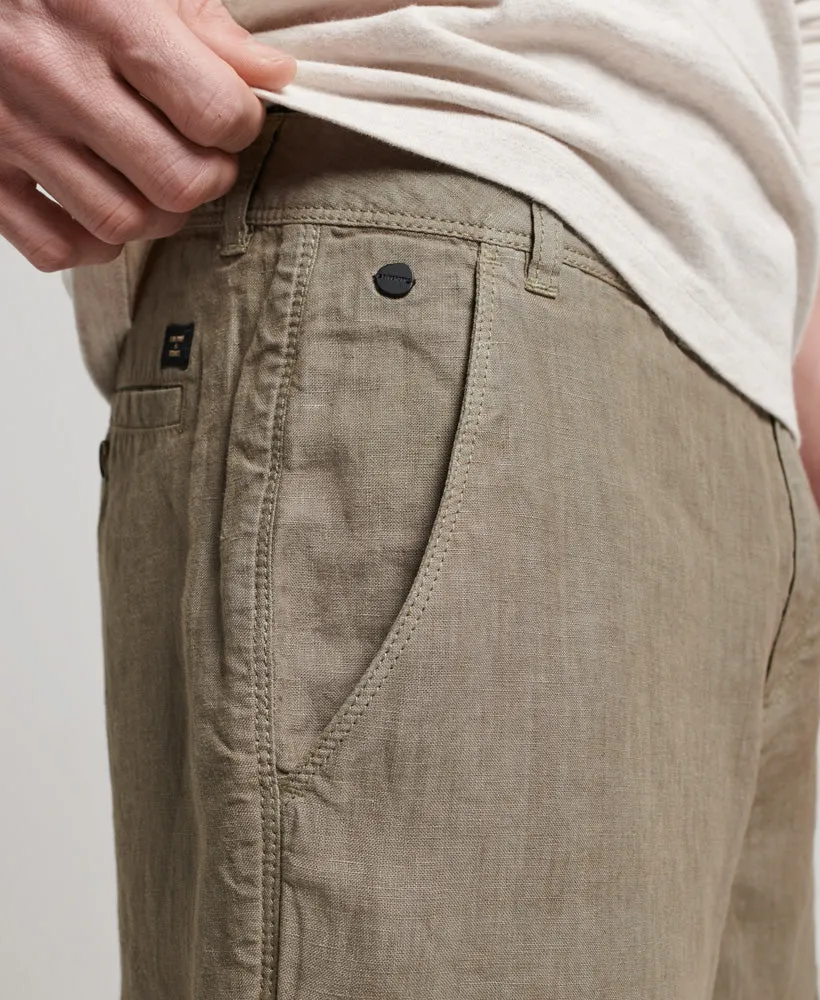 Studios Overdyed Linen Shorts | Washed Khaki