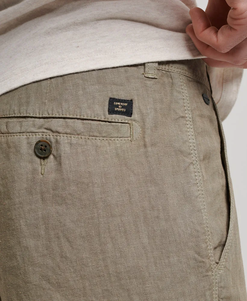 Studios Overdyed Linen Shorts | Washed Khaki