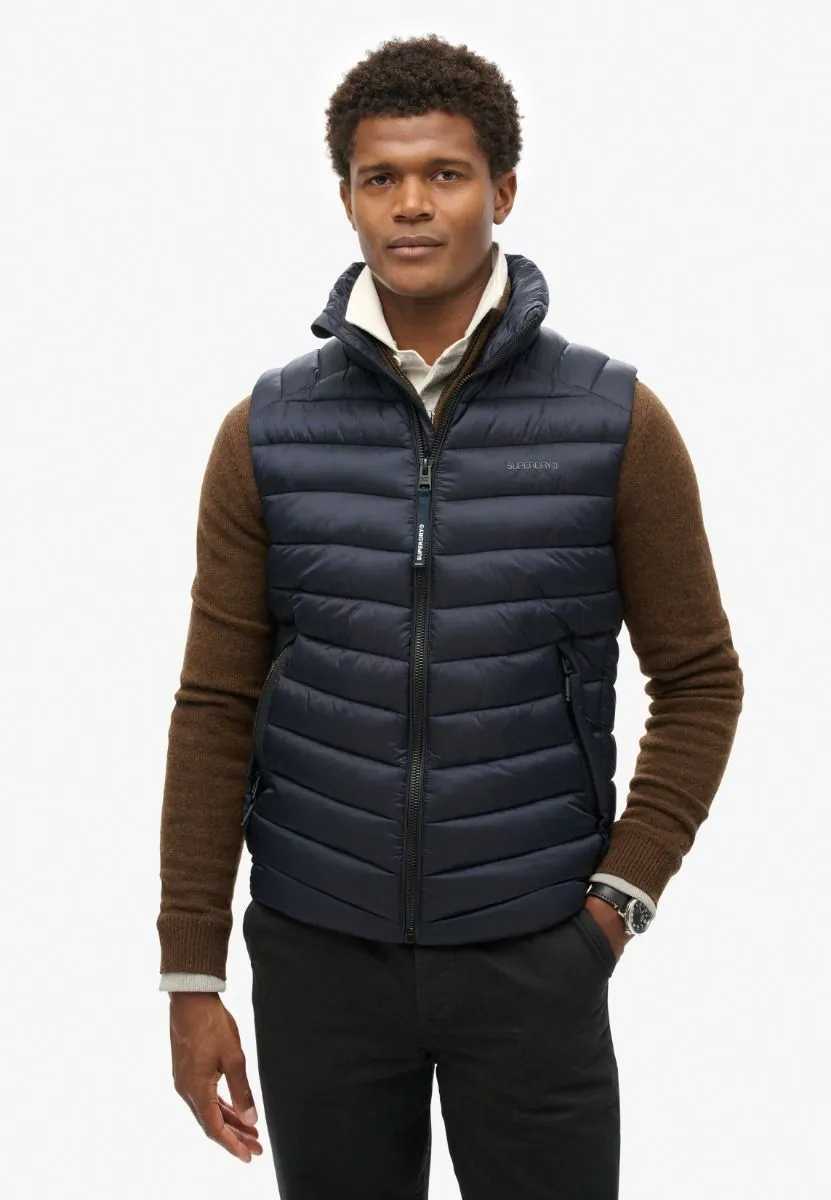 Superdry Fuji Sport Padded Gilet Bodywarmer Eclipse Navy