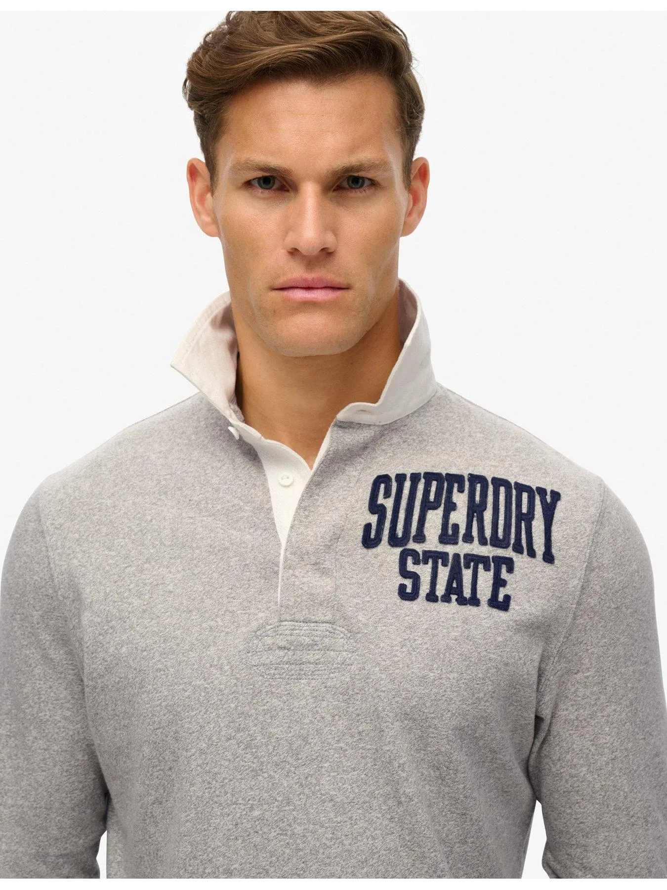 Superdry Superdry Vintage Athletic Long Sleeve Rugby Polo Shirt