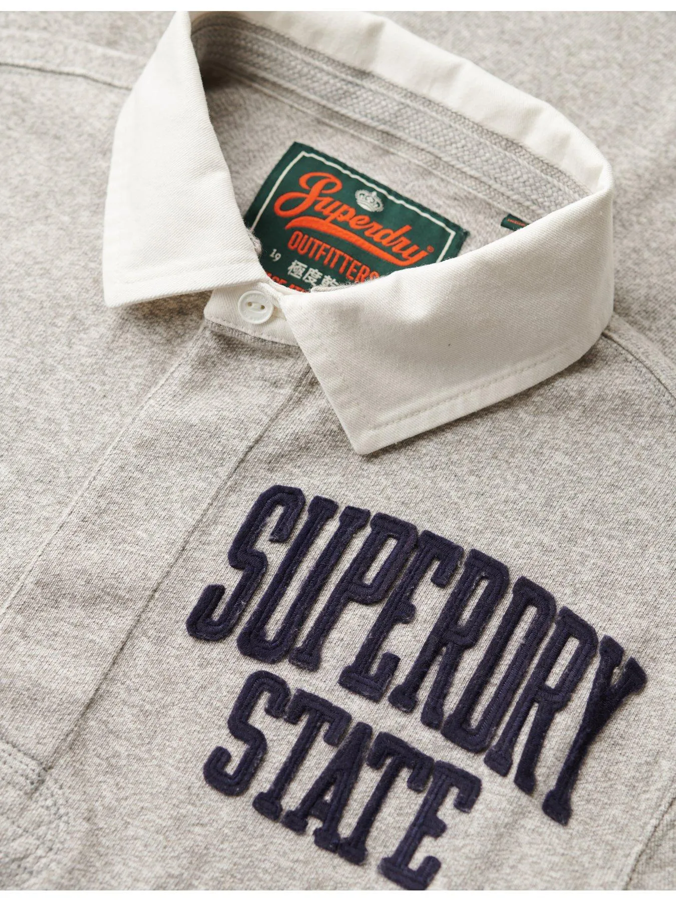 Superdry Superdry Vintage Athletic Long Sleeve Rugby Polo Shirt