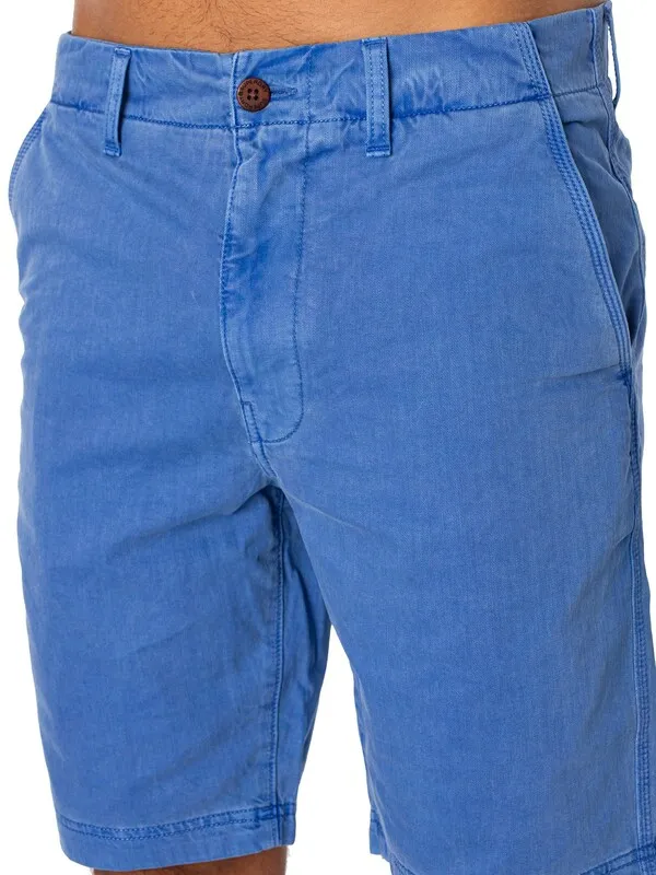 Superdry Vintage International Shorts - Azure Blue