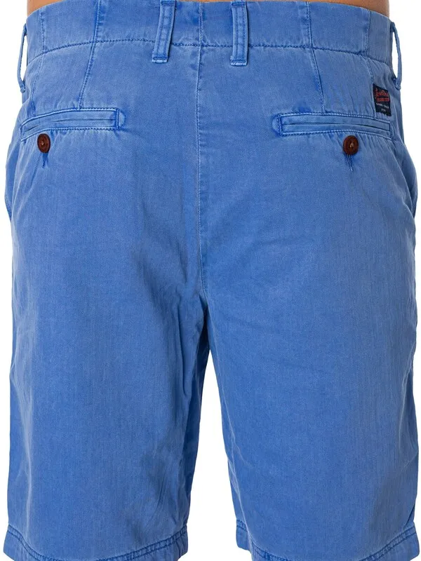 Superdry Vintage International Shorts - Azure Blue