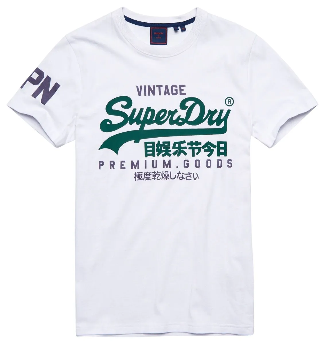 Superdry Vintage Logo Crew Neck T-Shirt Optic