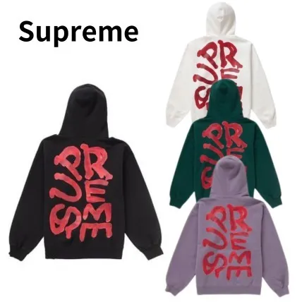 Supreme  |Pullovers Other Plaid Patterns Unisex Sweat Street Style