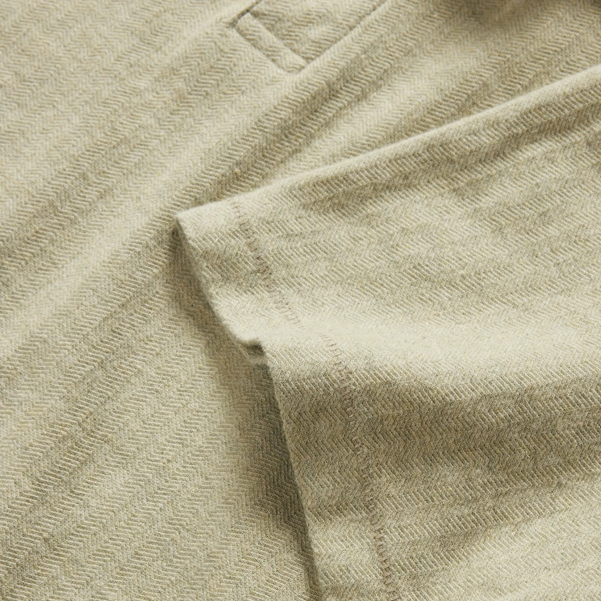 The Herringbone Polo in Heather Sage