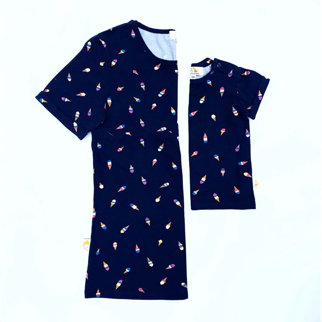 The Izzy Mumma Breastfeeding Tee - Ice Cream Print