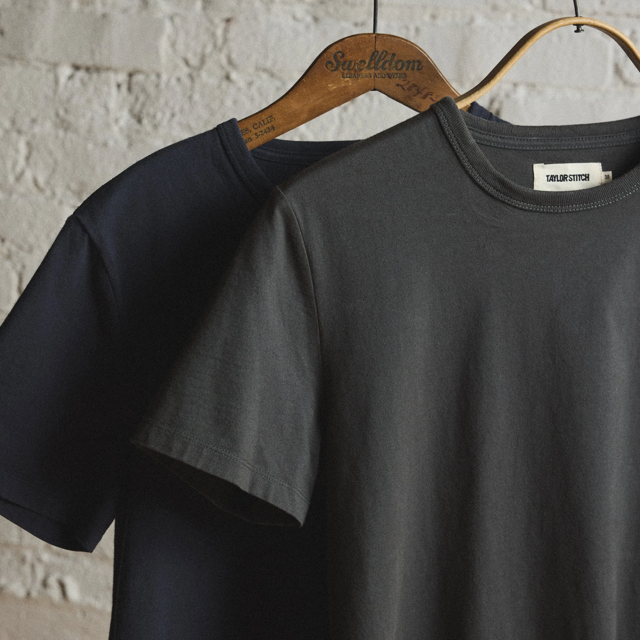 The Organic Cotton Tee in Faded Black