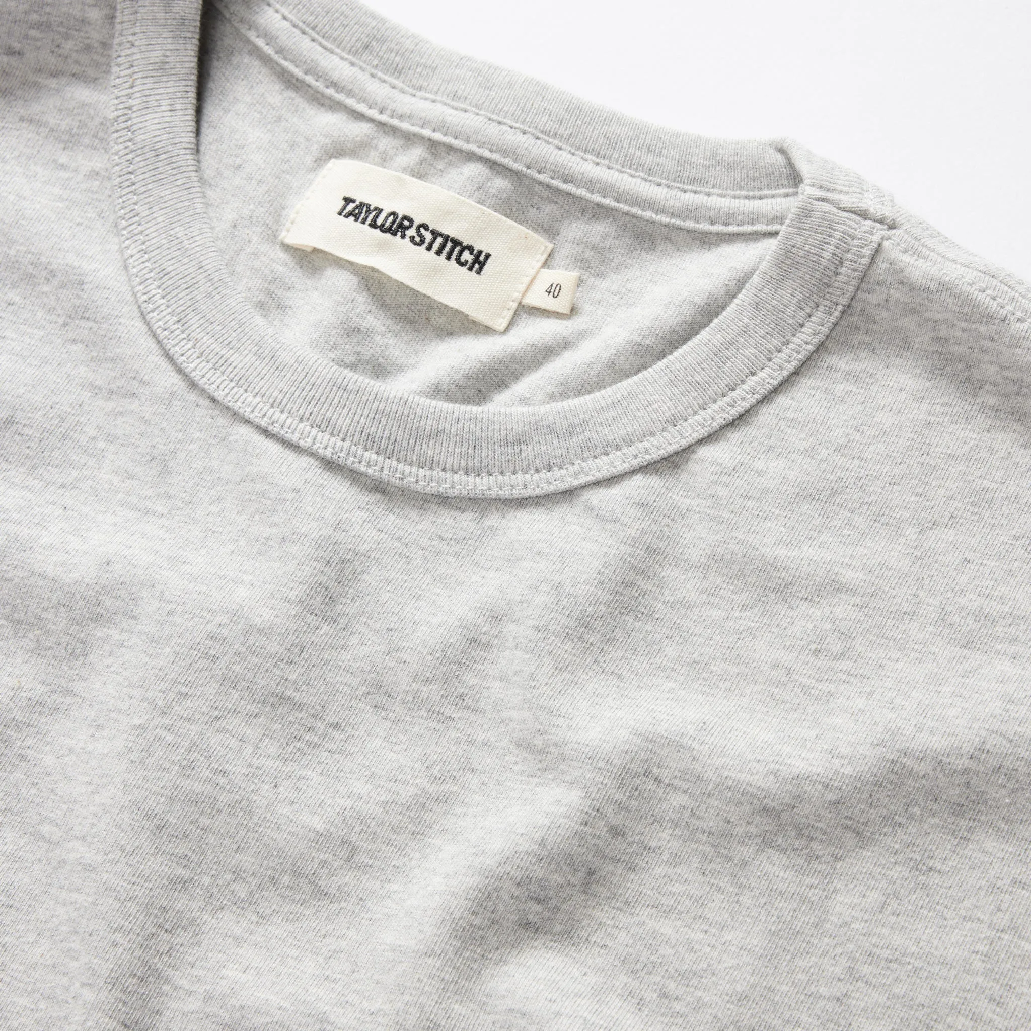 The Organic Cotton Tee in Heather Grey