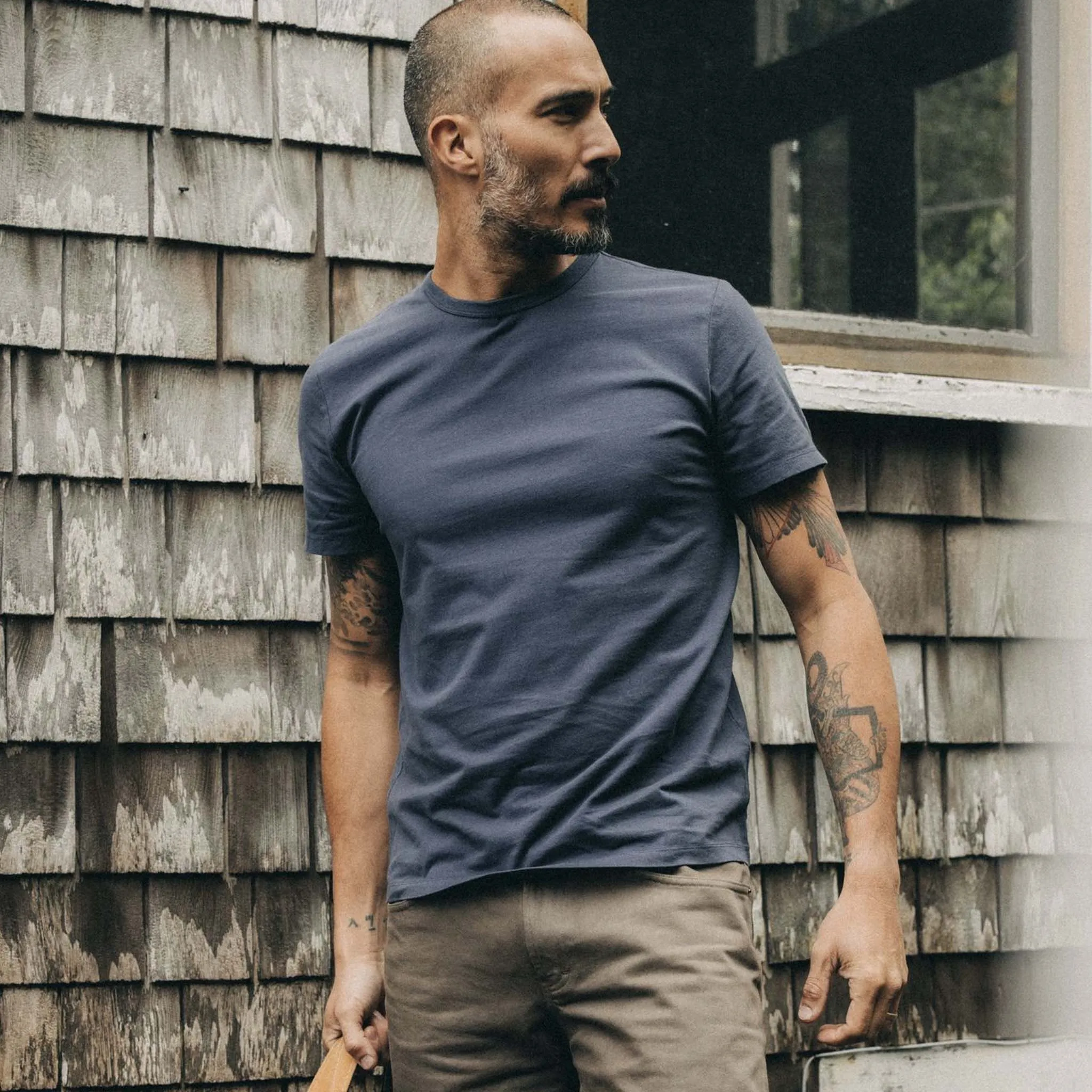 The Organic Cotton Tee in Navy