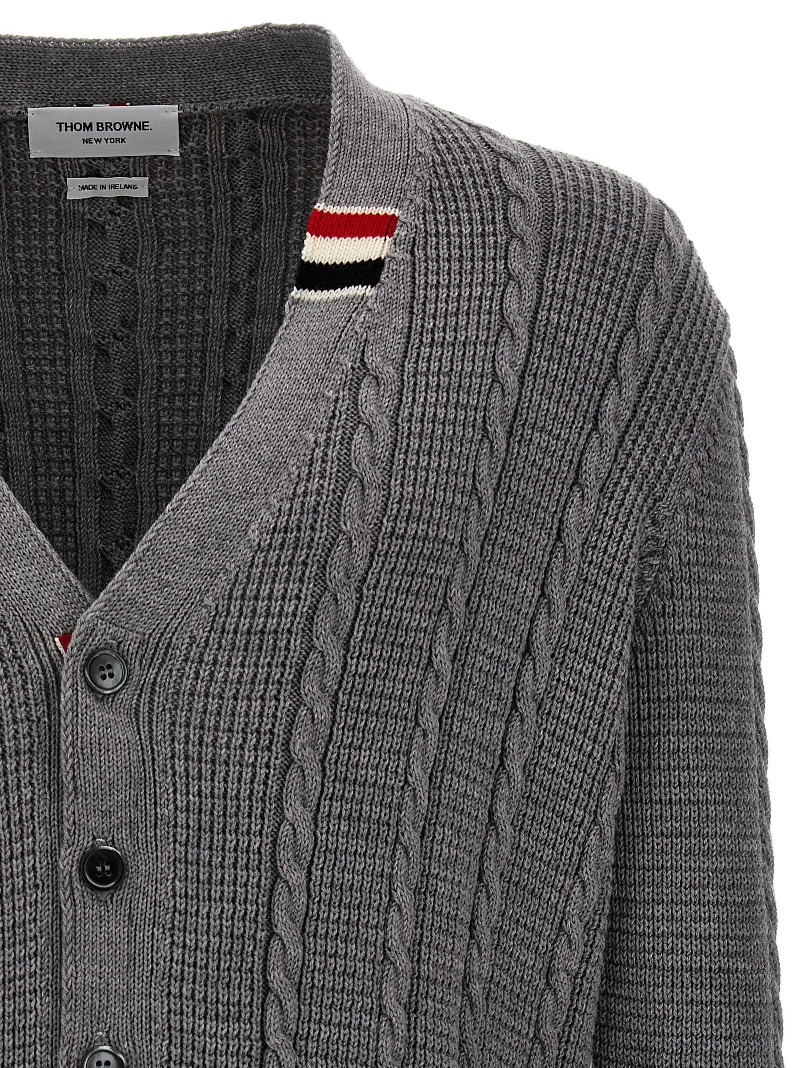 THOM BROWNE  |Thom Browne 'Cable stitch' cardigan