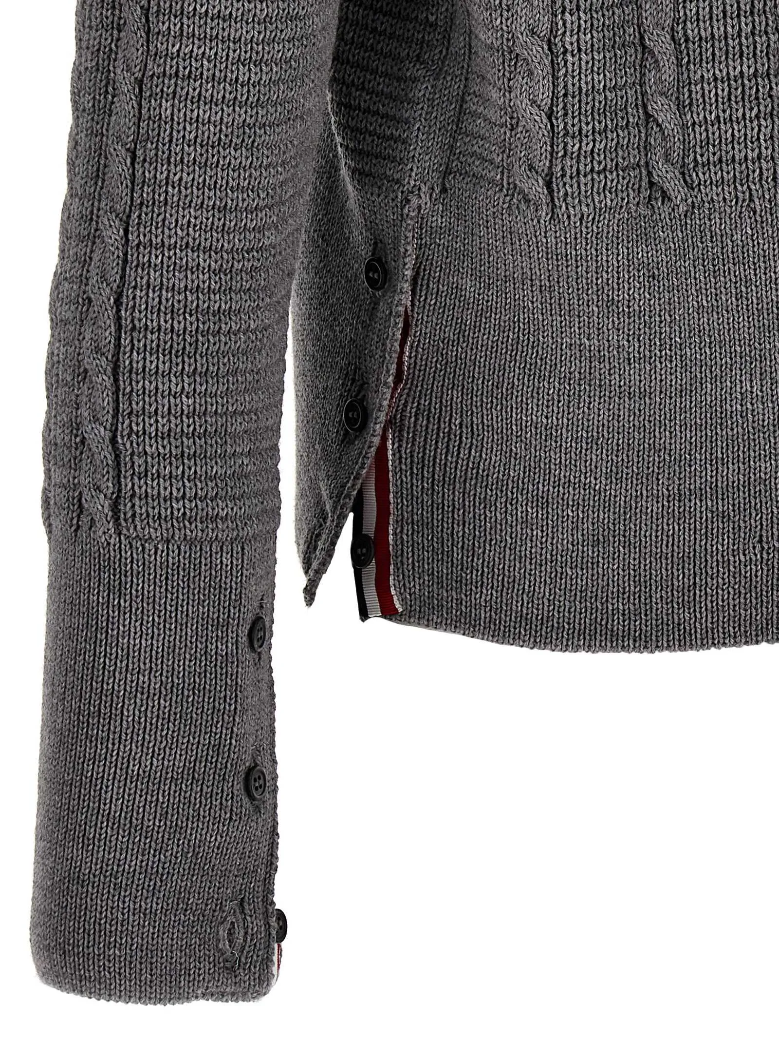 THOM BROWNE  |Thom Browne 'Cable stitch' cardigan