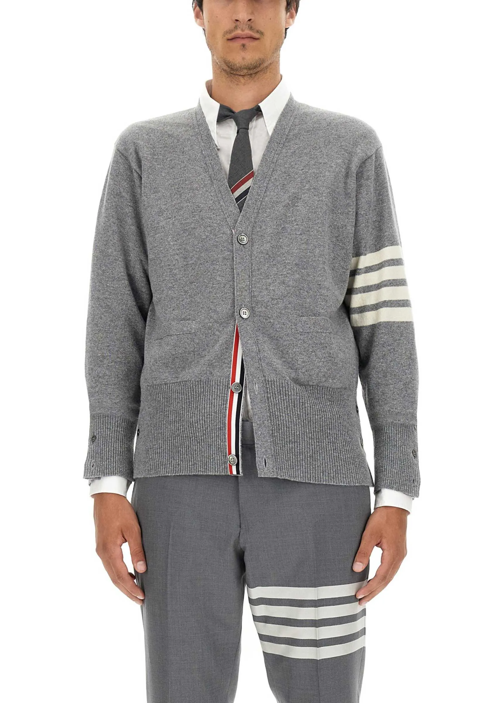 THOM BROWNE  |Thom Browne V-Neck Cardigan