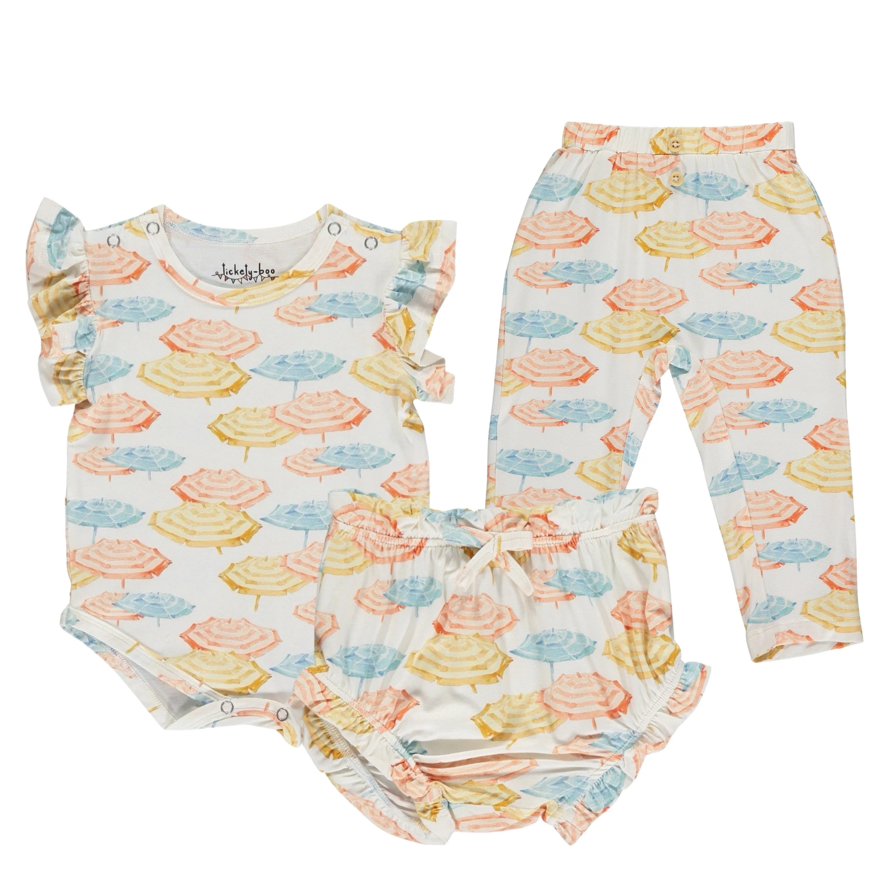 Tickety-Boo 3 Piece Set  in Pretty Parasols