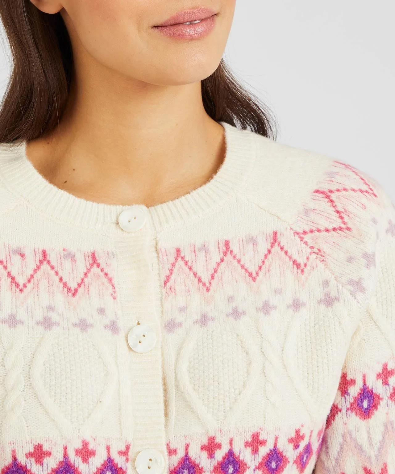 Toasty Thermal Fairisle Cardigan