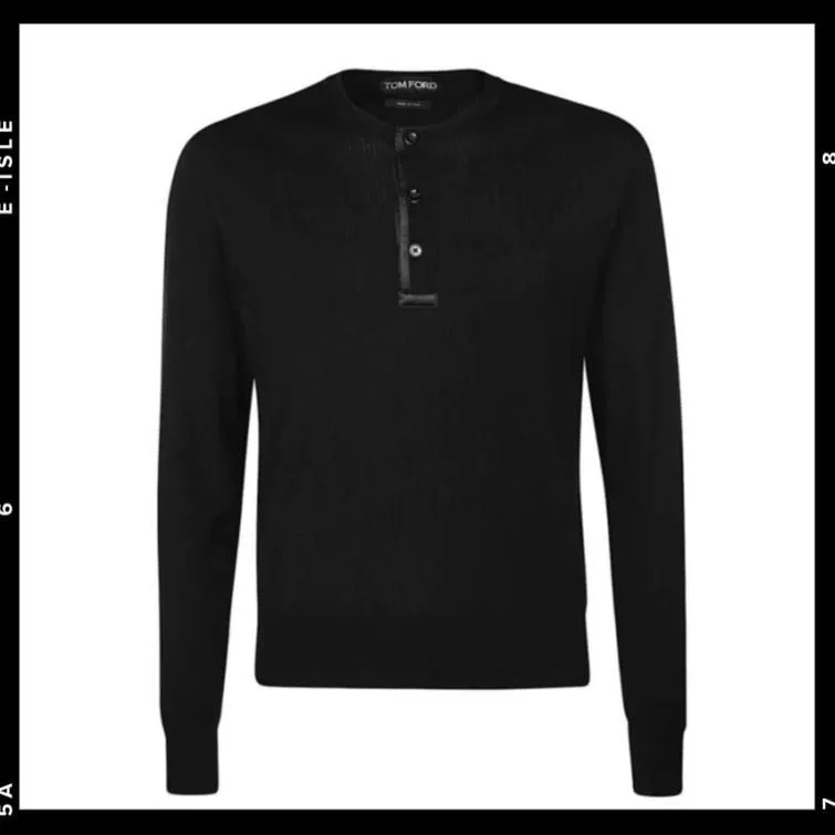 TOM FORD  |Crew Neck Silk Long Sleeves Plain Cotton Designers Sweaters