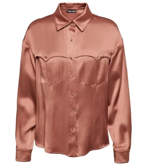 TOM FORD  |Long Sleeves Medium Elegant Style Shirts & Blouses