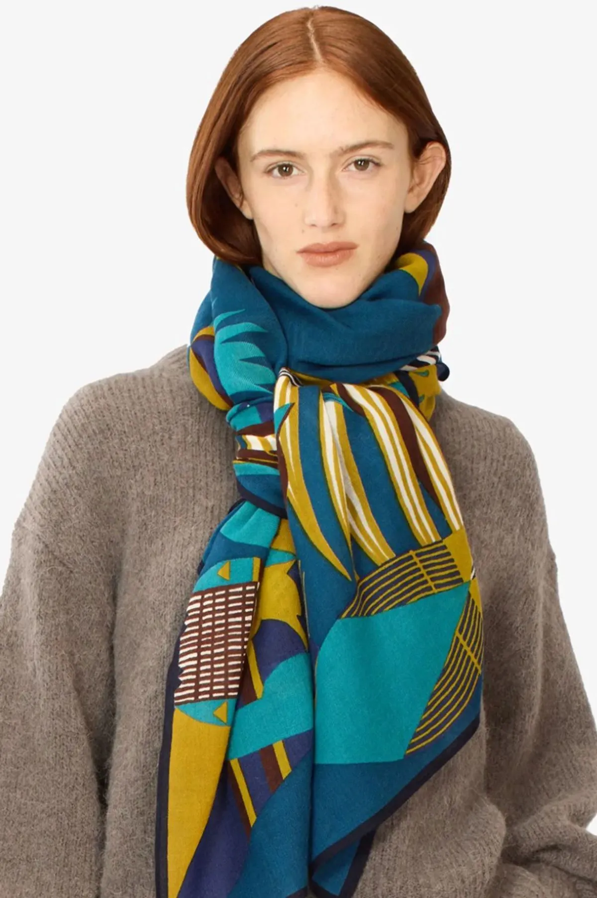 Tribu Scarf - Duck Blue